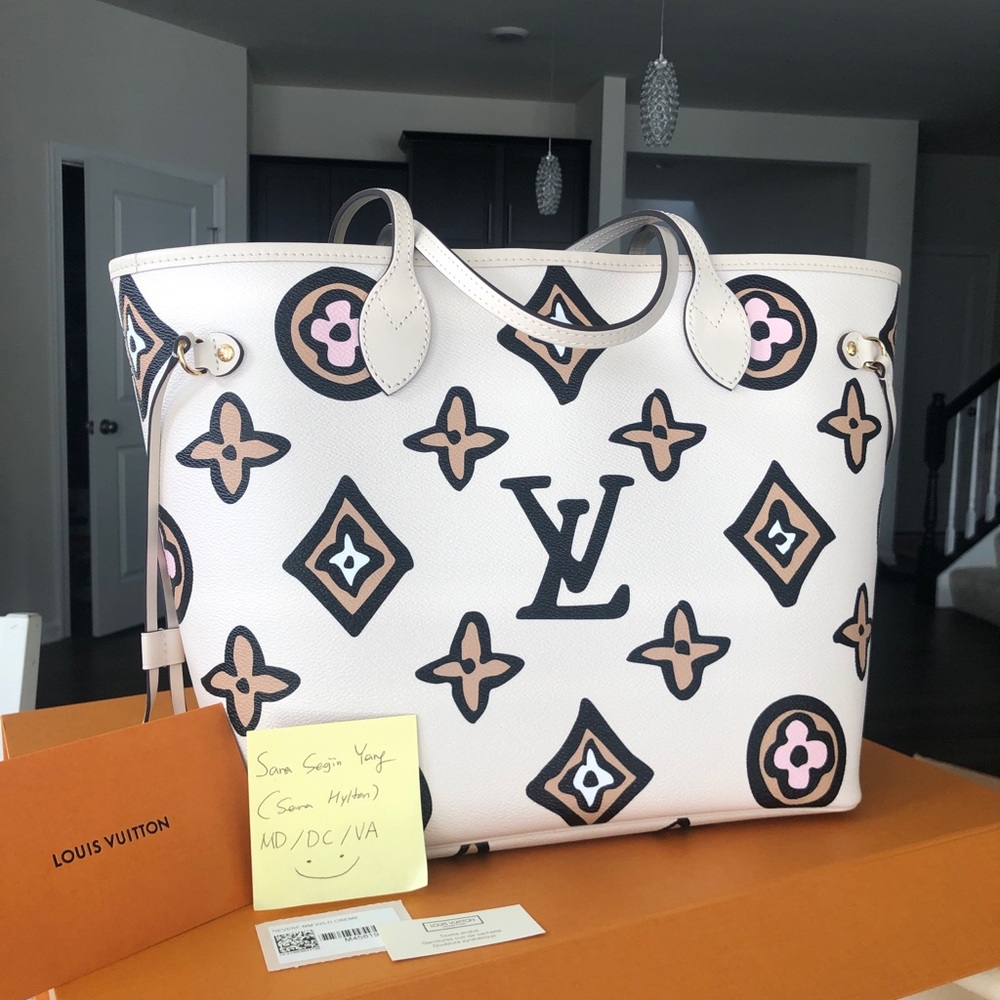 ❌SOLD❌LV BRAND NEW Neverfull MM (WILD AT HEART COLLECTION)